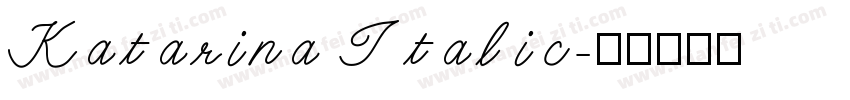 Katarina Italic字体转换